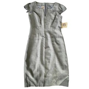 New w/ Tags Anne Klein Light Blue Sheath Dress with decorative rivets Size 2